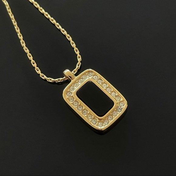 ✨Stunning Christian Dior Black Onyx Necklace - Picture 1 of 5